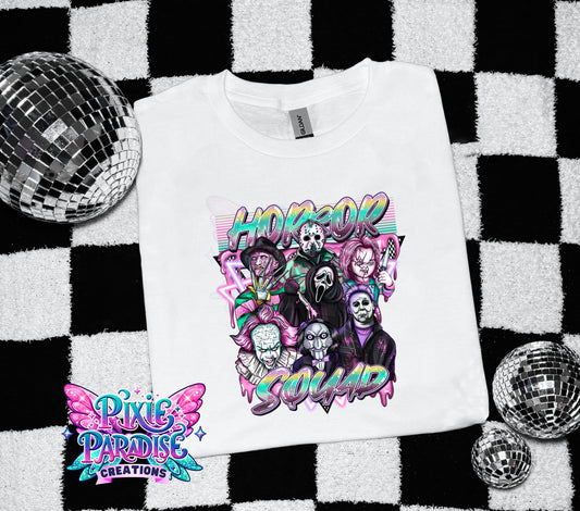 Horror Squad Neon Graphic Tee