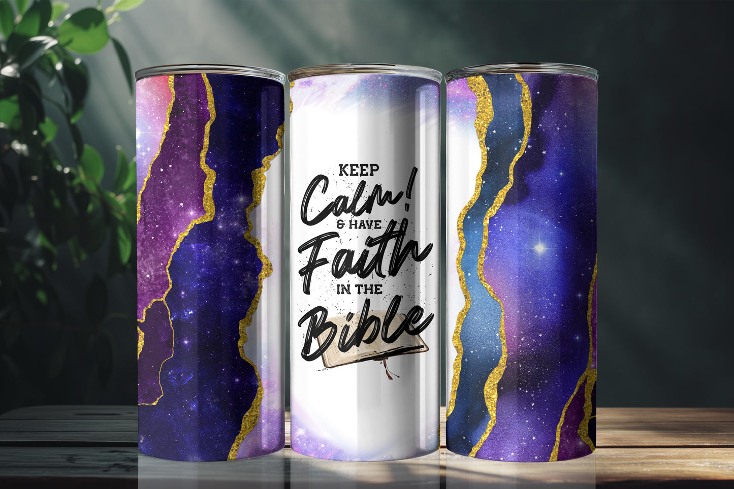 Faith in the Bible Galaxy 20oz Tumbler