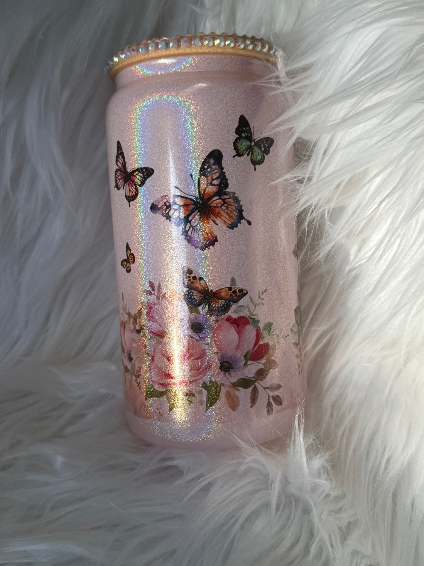 Enchanted Blossom & Butterfly Inspirational | Pink Enchanted Libbey