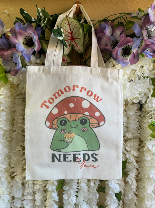 Hoppy Thoughts Toadly cute Tote