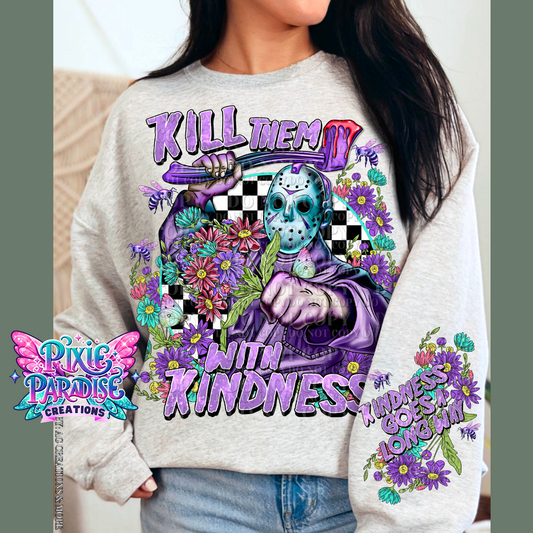 Wisteria Spring Slasher Floral Crewneck