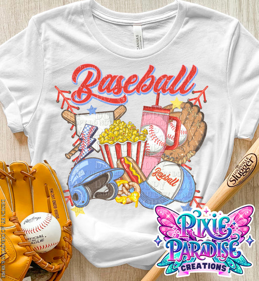 Classic Baseball Snack Tee