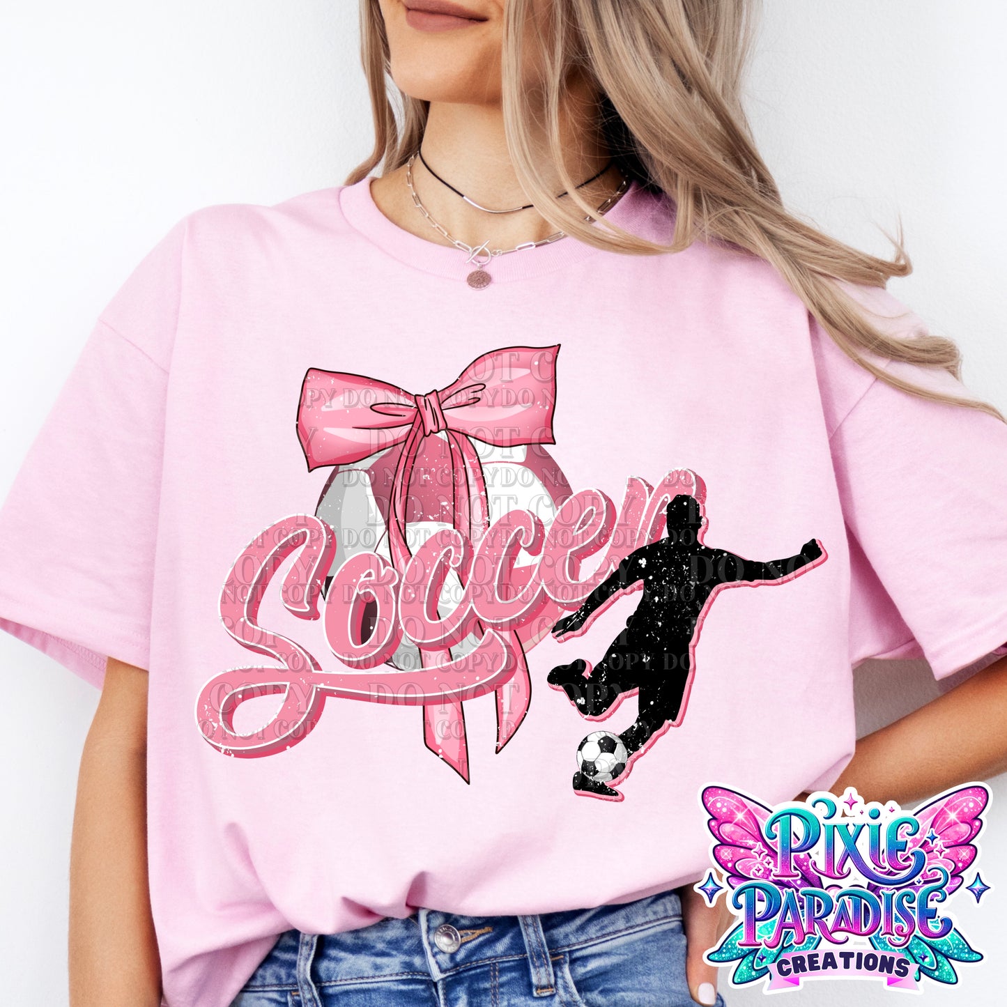 Sporty Pink Bow Tee'z