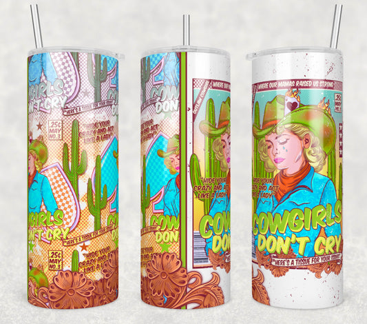 Cowgirl Courage Tumbler - Western Sass Travel Cup