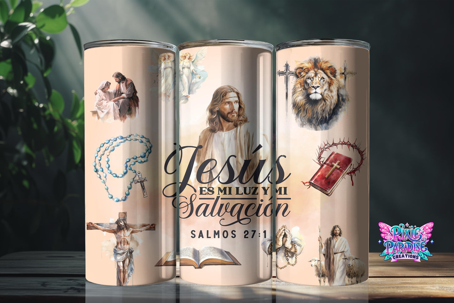 Vaso inspirador de luz divina y salvación | Vaso De Fe Salmos 27:1