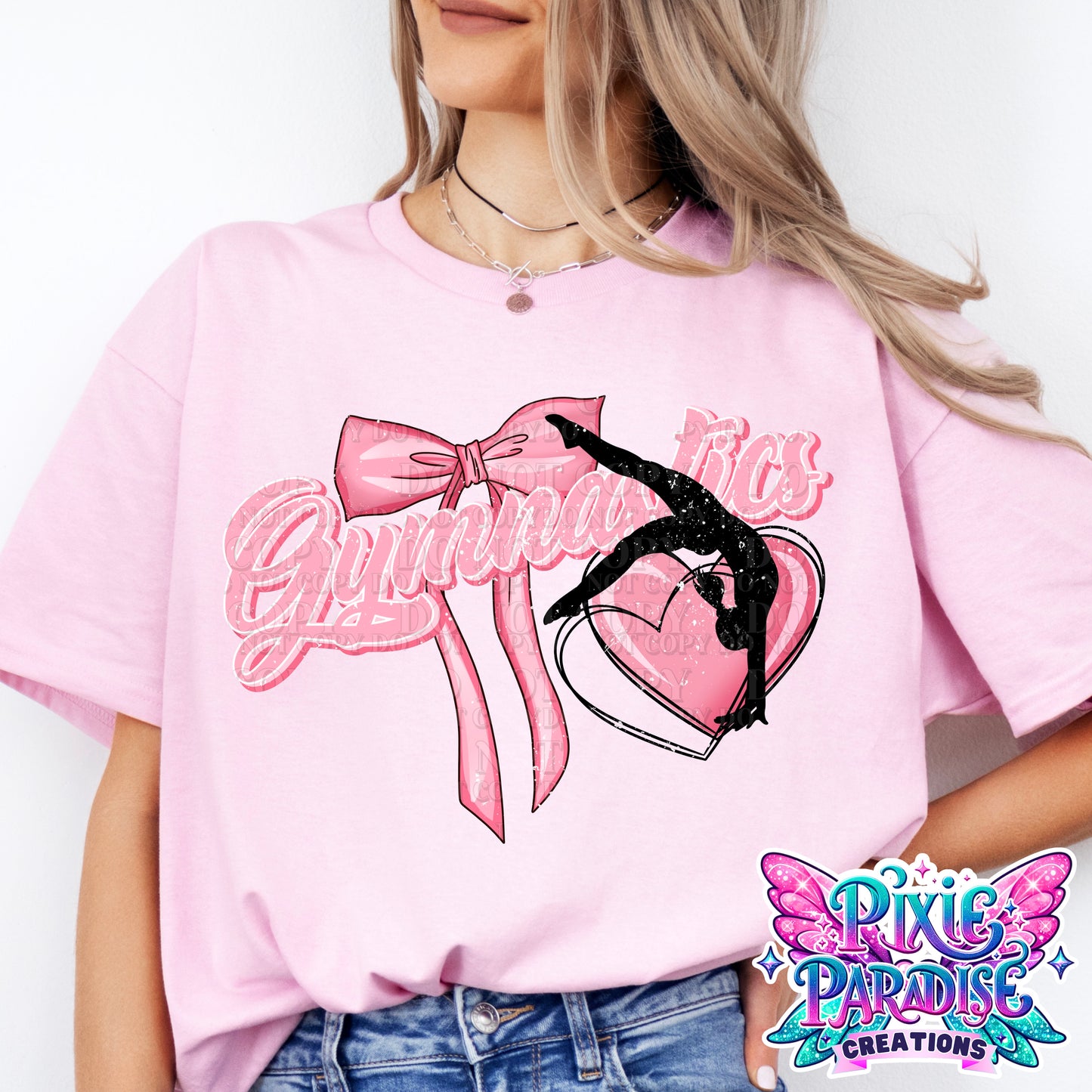 Sporty Pink Bow Tee'z