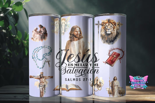 Vaso inspirador de luz divina y salvación | Vaso De Fe Salmos 27:1