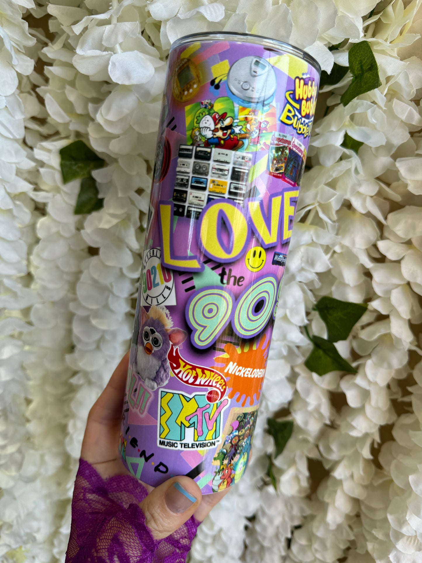 90's Retro Pop Culture Blast 20 oz Insulated Tumbler