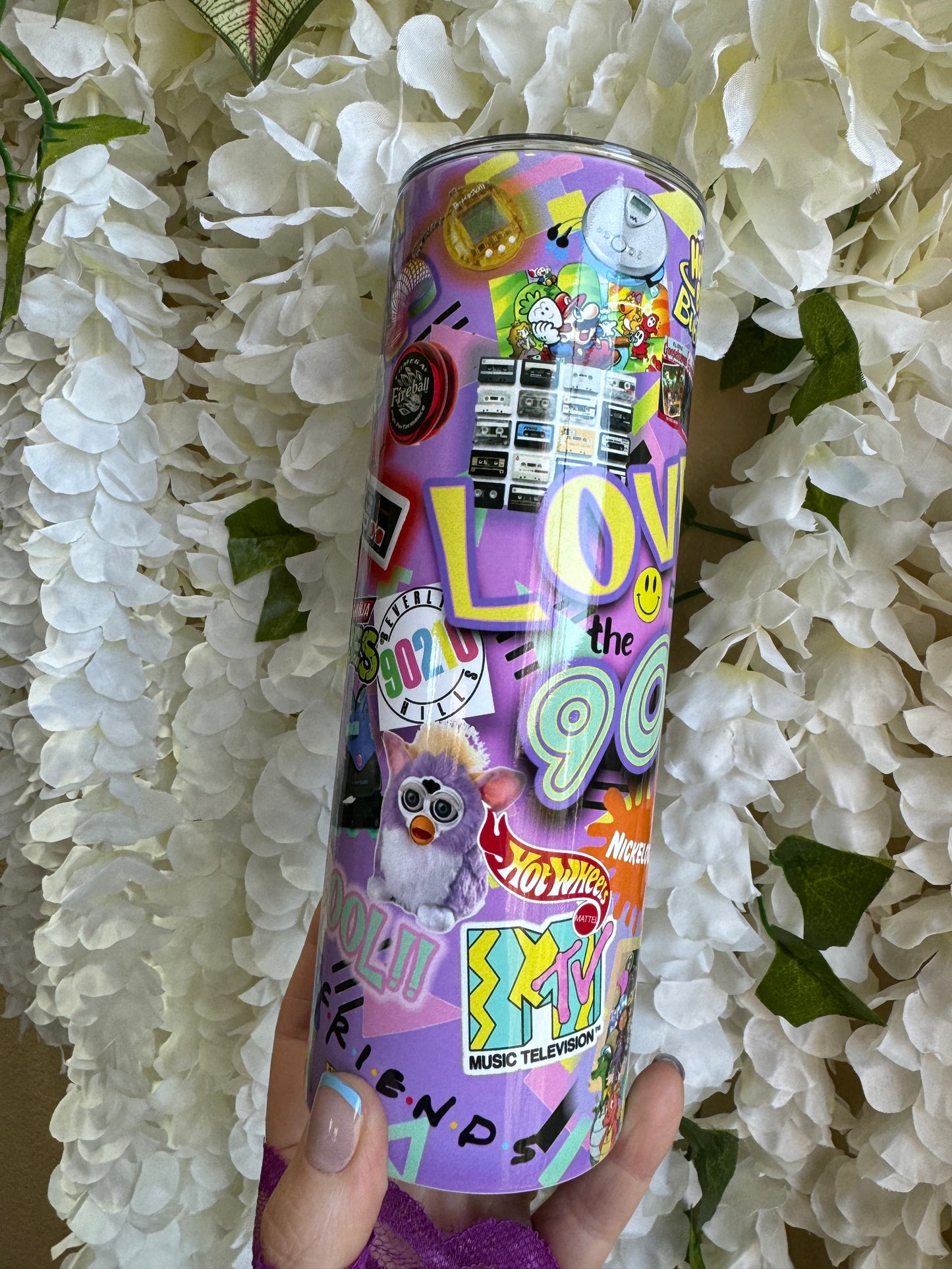 90's Retro Pop Culture Blast 20 oz Insulated Tumbler