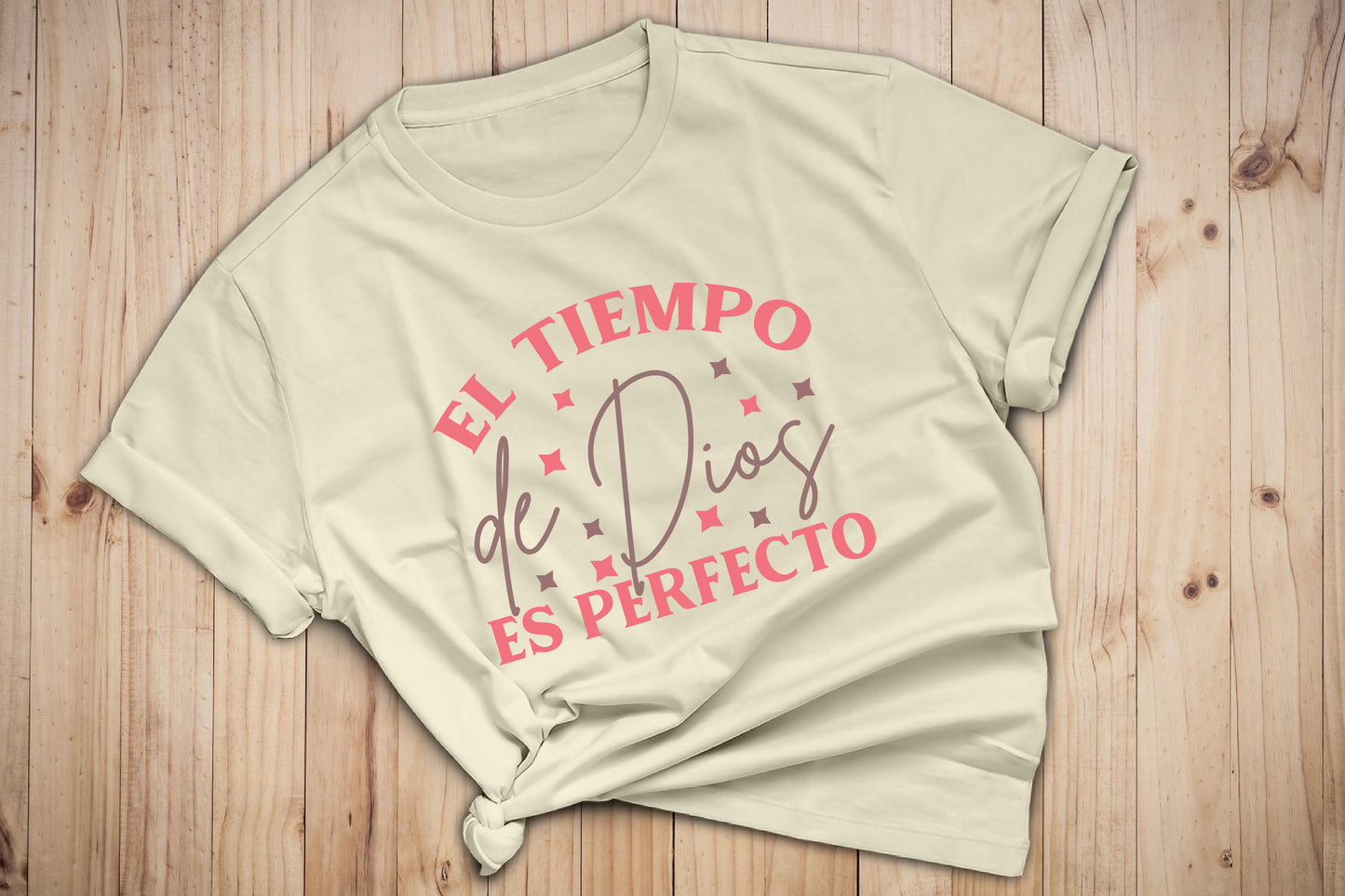 Camiseta Inspiradora 'El Tiempo de Dios | T-shirt