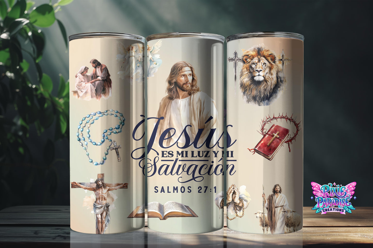 Vaso inspirador de luz divina y salvación | Vaso De Fe Salmos 27:1