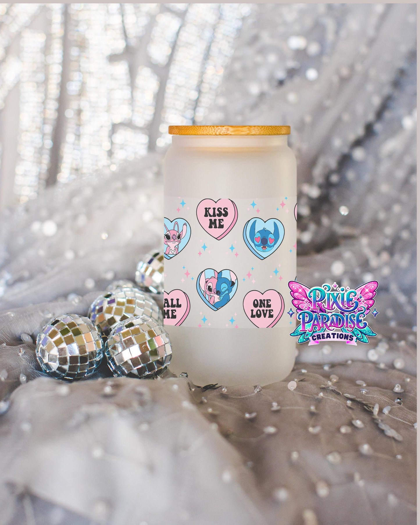 Nostalgia Sweethearts  | Frosted Glass Libbey Jar