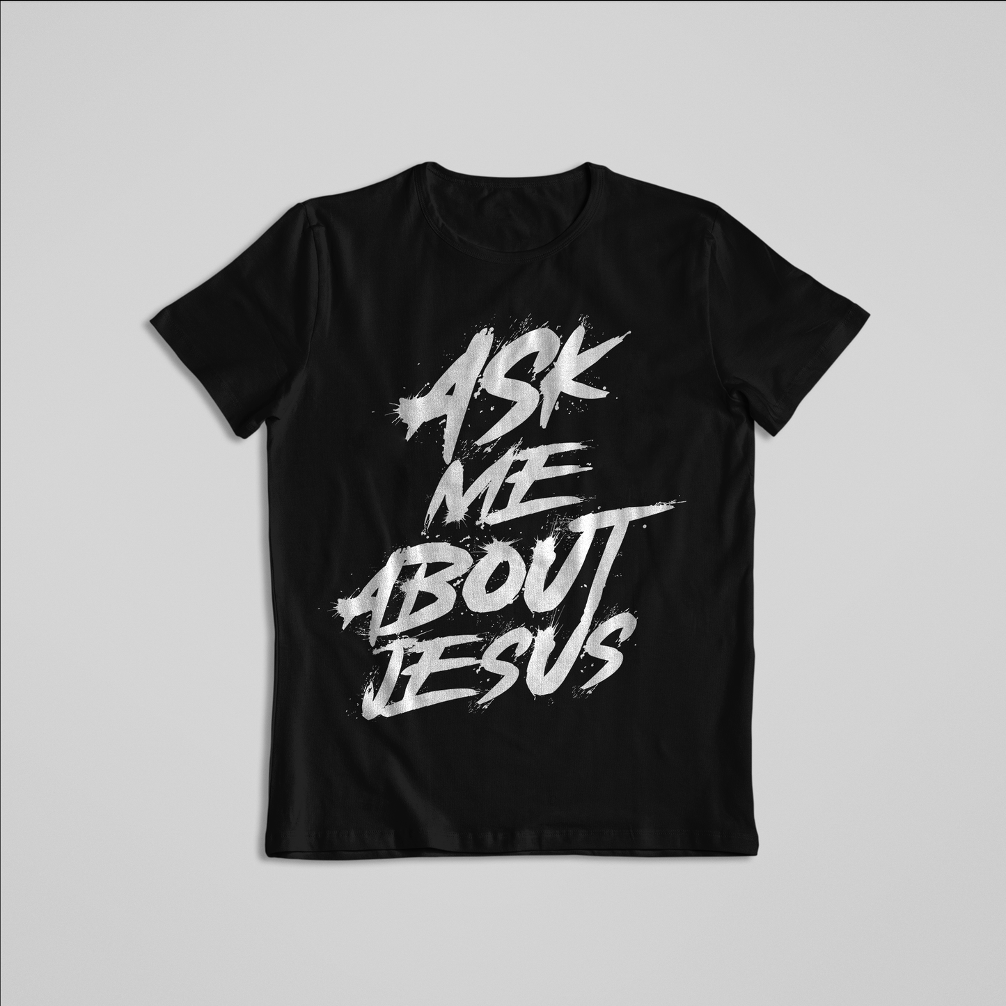 Ask Me About Jesus - Engaging Evangelical T-Shirt