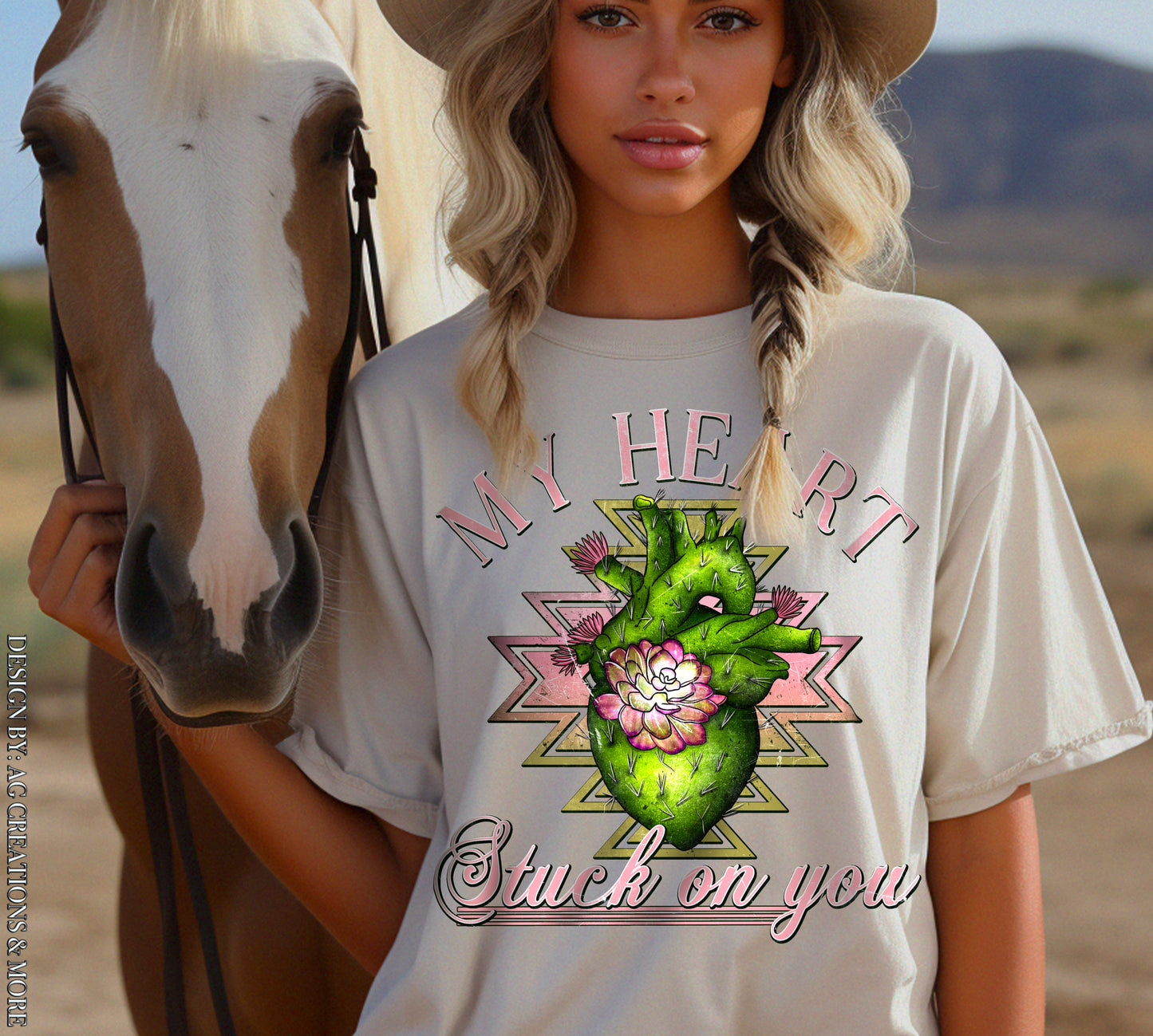 My Heart Stuck on You Cactus T-Shirt