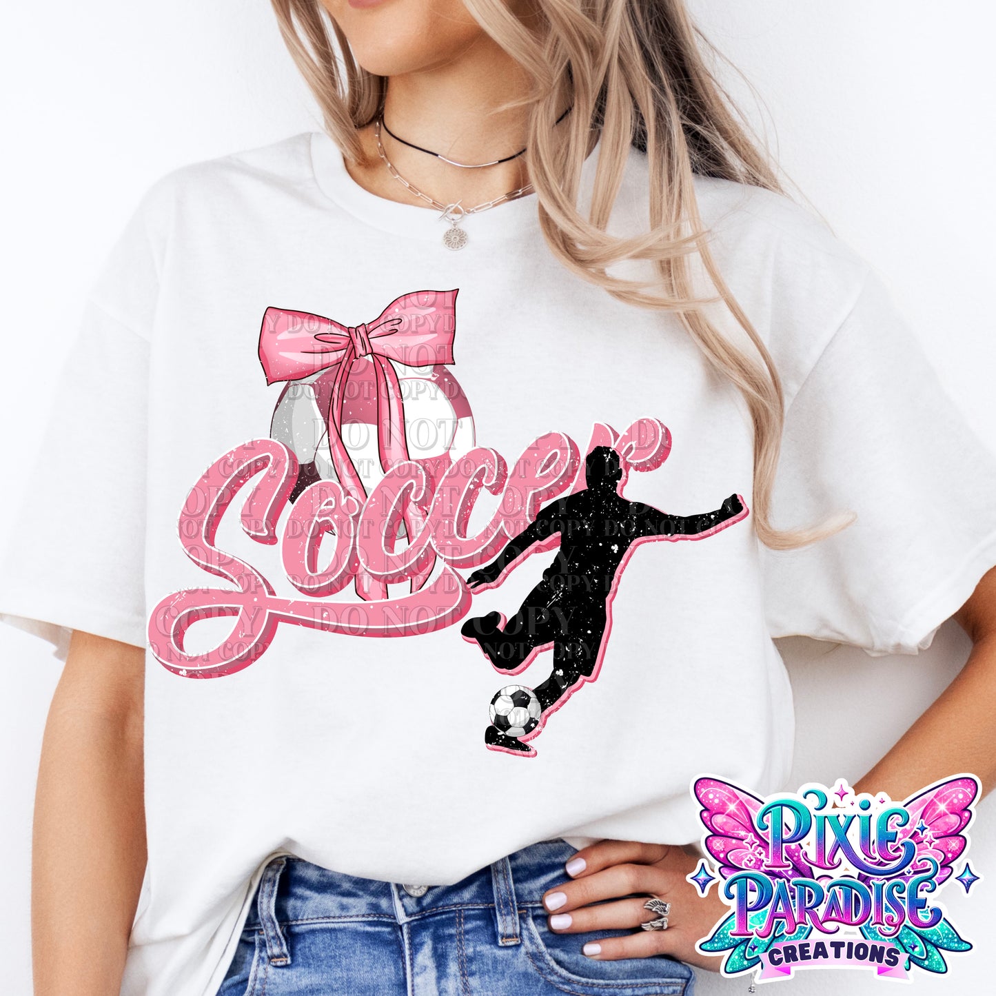 Sporty Pink Bow Tee'z