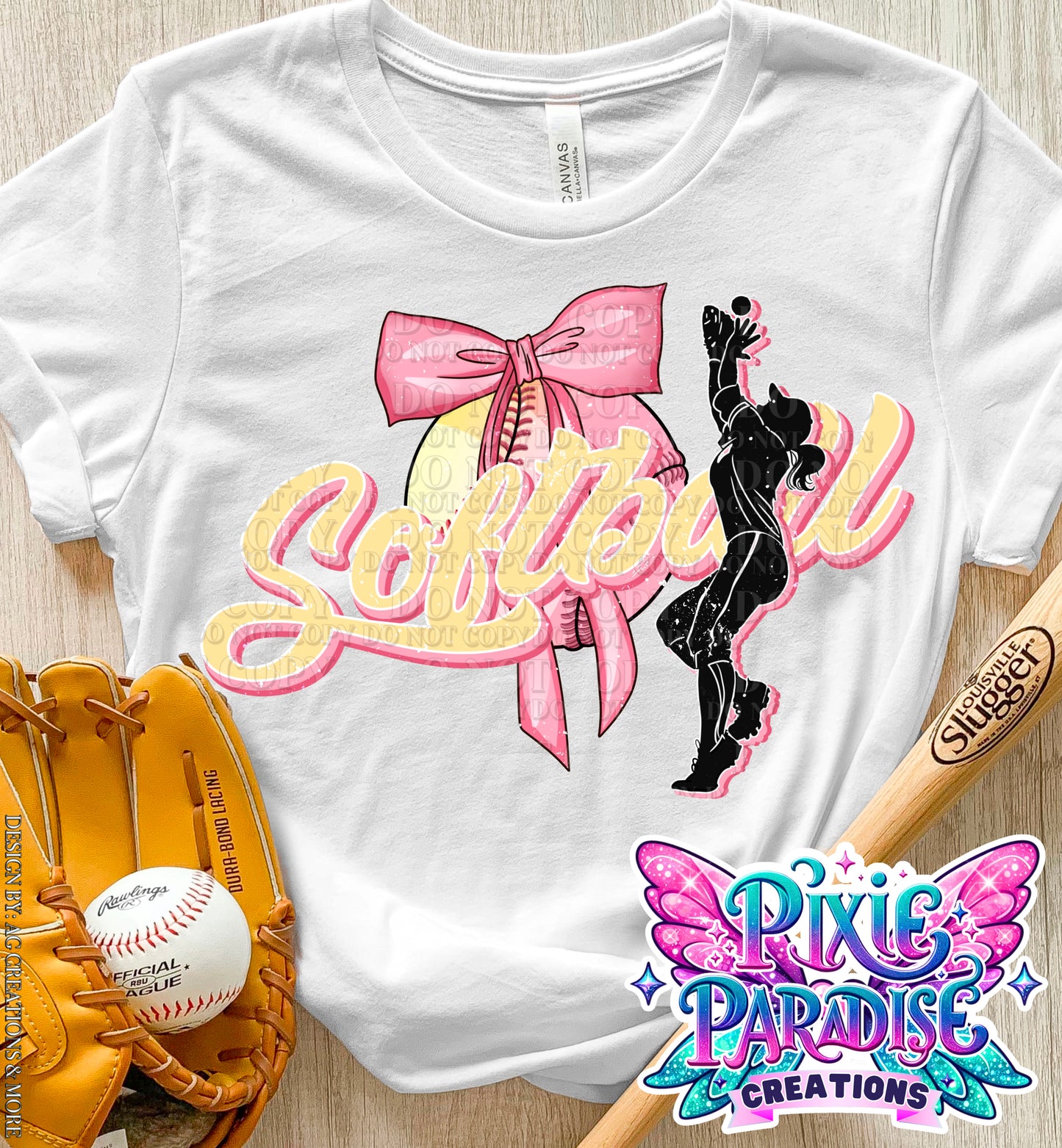 Sporty Pink Bow Tee'z