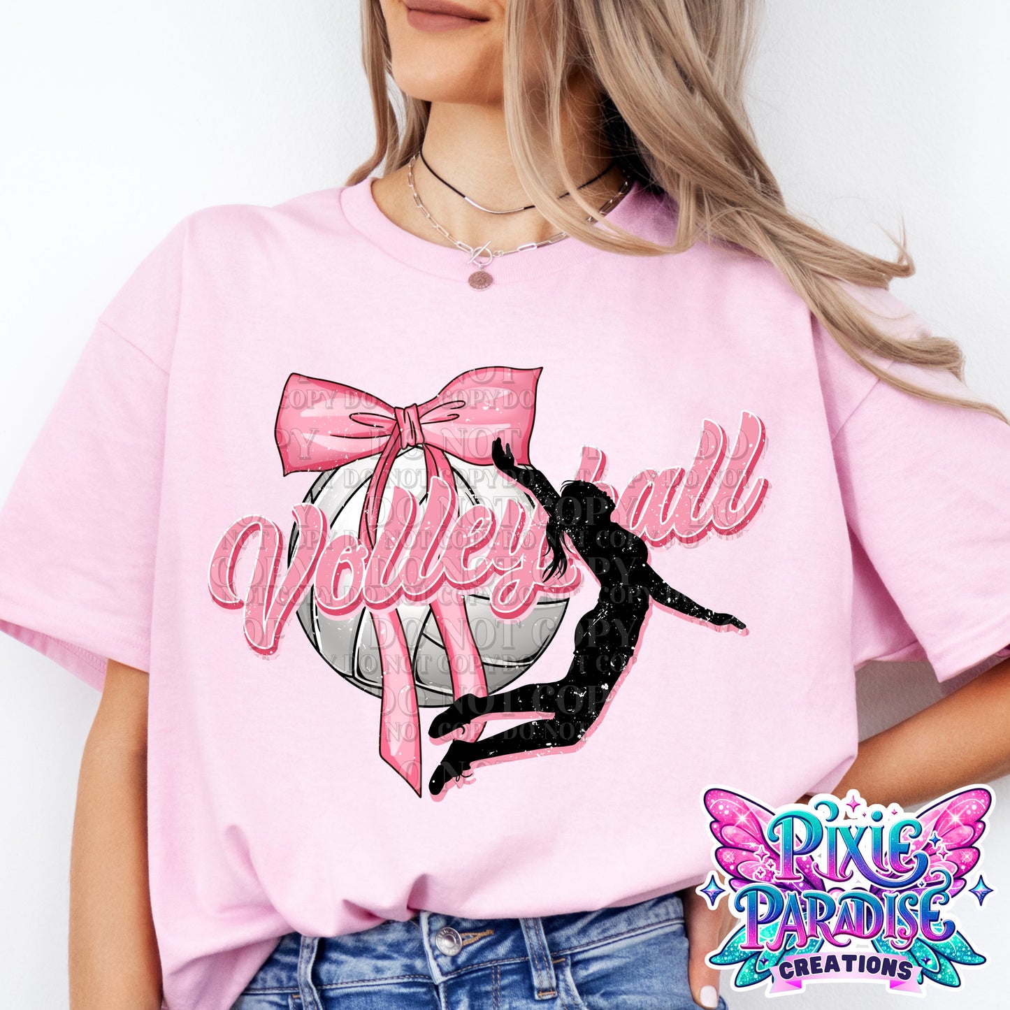 Sporty Pink Bow Tee'z