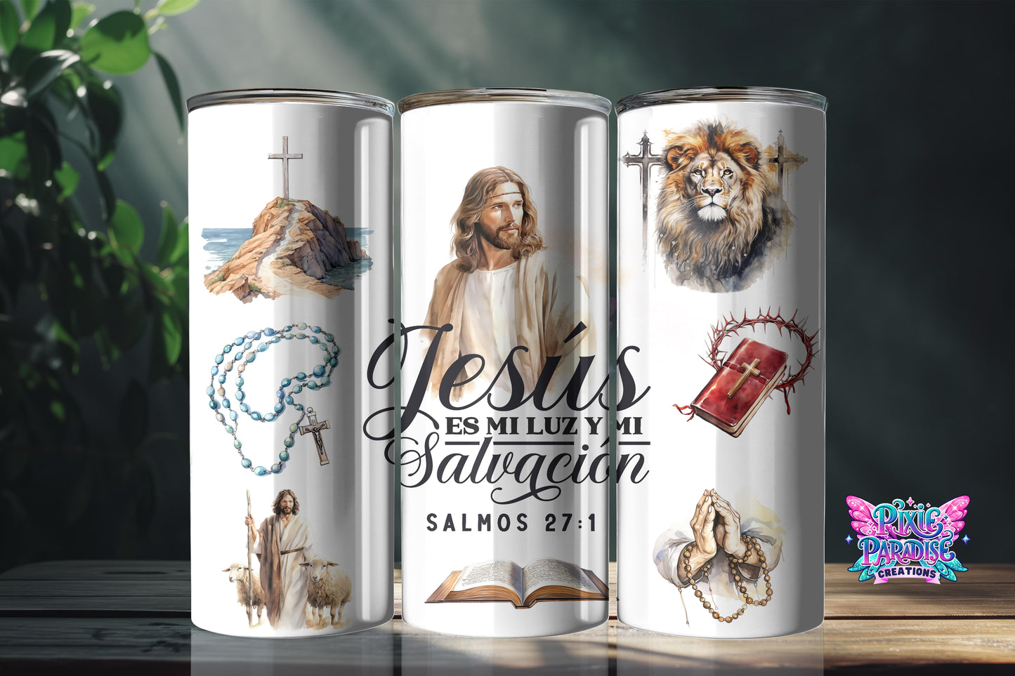 Vaso inspirador de luz divina y salvación | Vaso De Fe Salmos 27:1