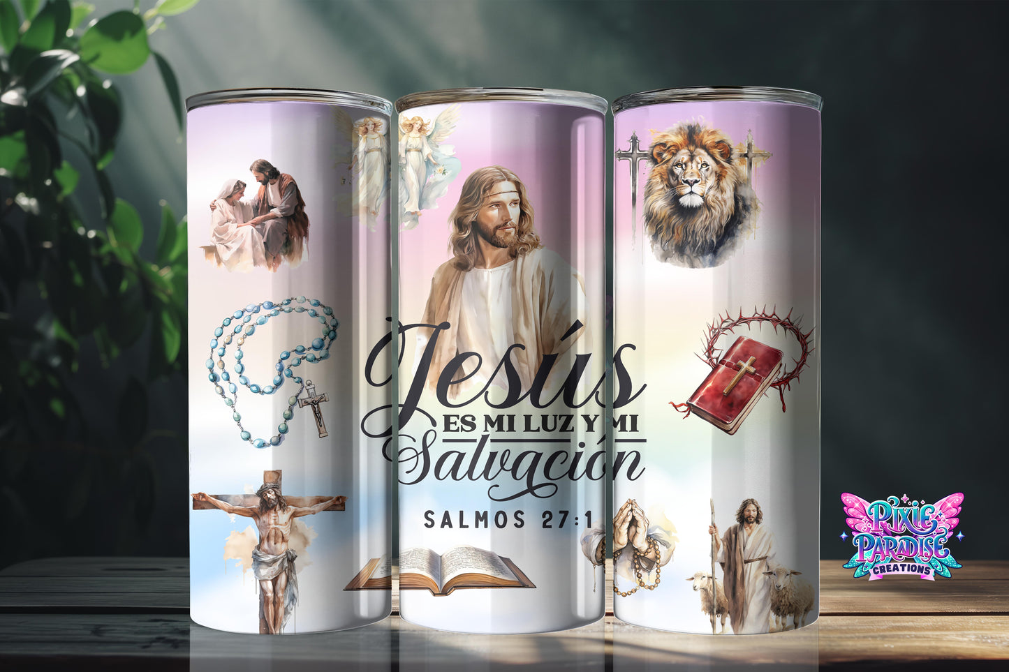 Vaso inspirador de luz divina y salvación | Vaso De Fe Salmos 27:1