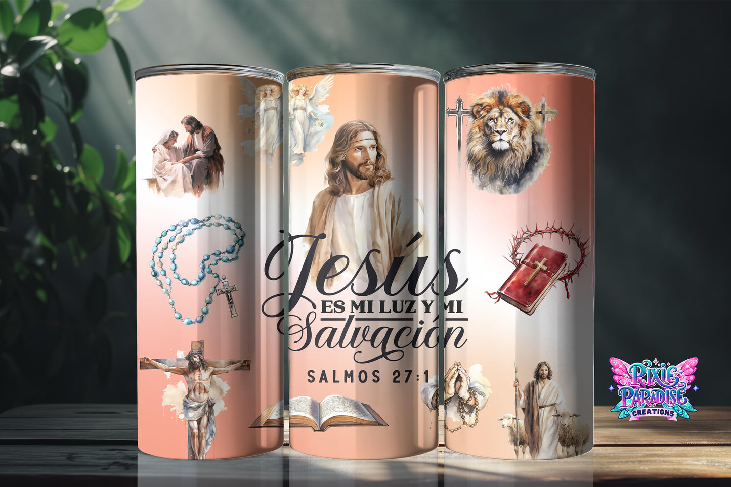 Vaso inspirador de luz divina y salvación | Vaso De Fe Salmos 27:1