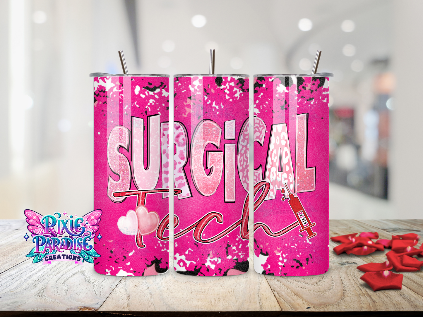 Pink Surgical Tech Insulated Tumbler