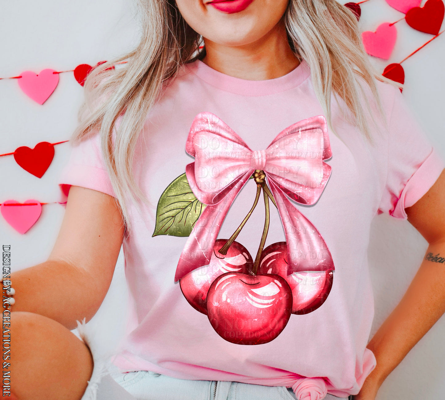 Sweet Cherry Bow T-Shirt – Classic Feminine Charm