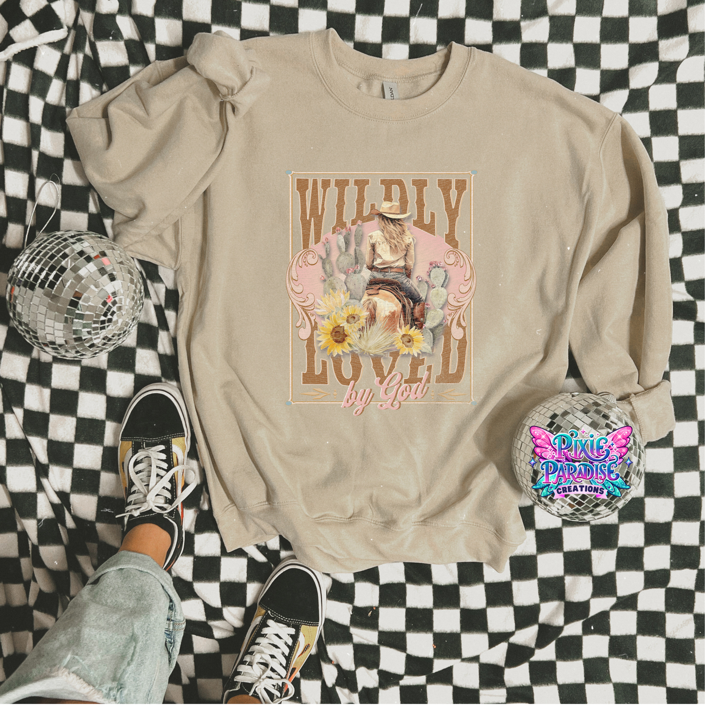 Wildly Loved by God - Cherished Sand Crewneck