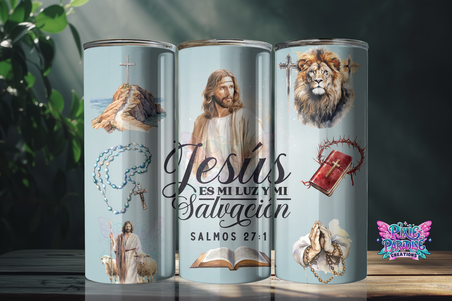 Vaso inspirador de luz divina y salvación | Vaso De Fe Salmos 27:1