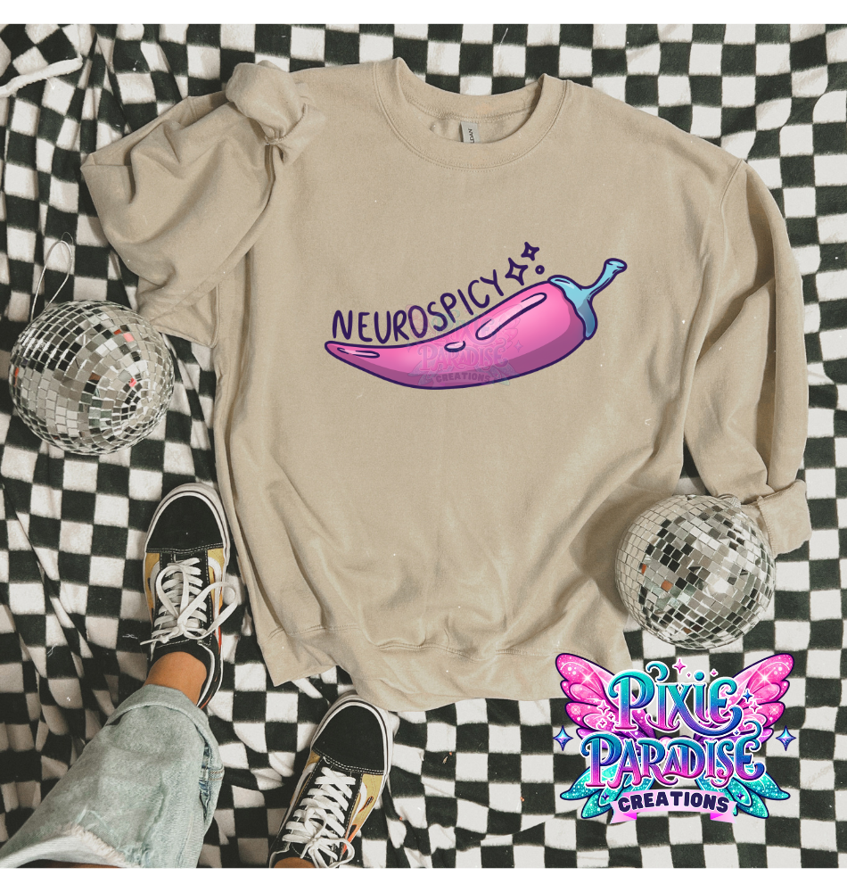 Neurospicy Chilli Crewneck Sweater